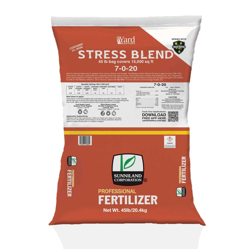 7-0-20 Stress Blend (with Bio-Nite™) - Granular Lawn Fertilizer