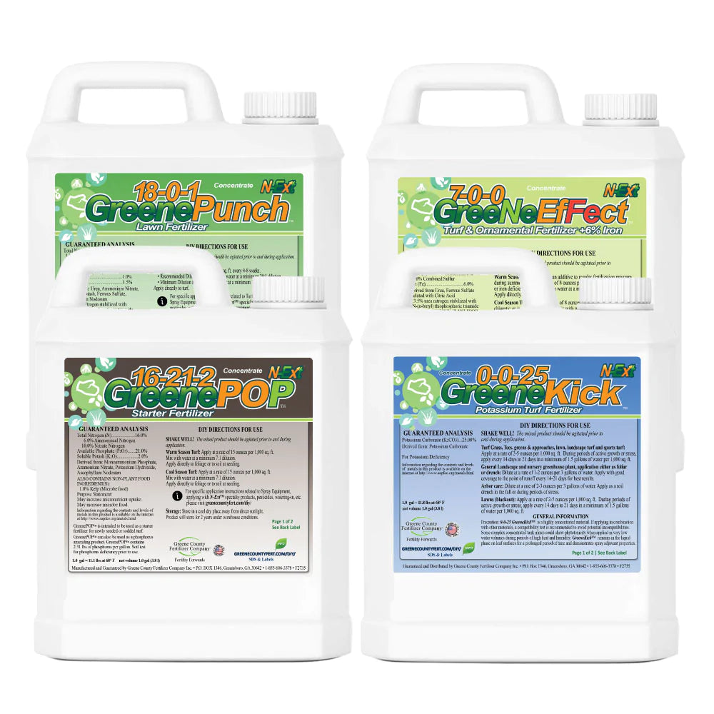 Liquid Fertilizer Complete | GreeNePaK™ Lawn Fertilizer Annual Program For All Grasses